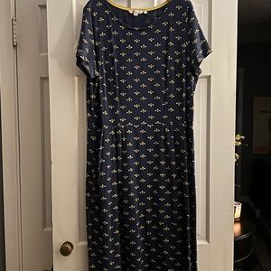Boden Dress, 100% Cotton, pockets, Bees! Size 16